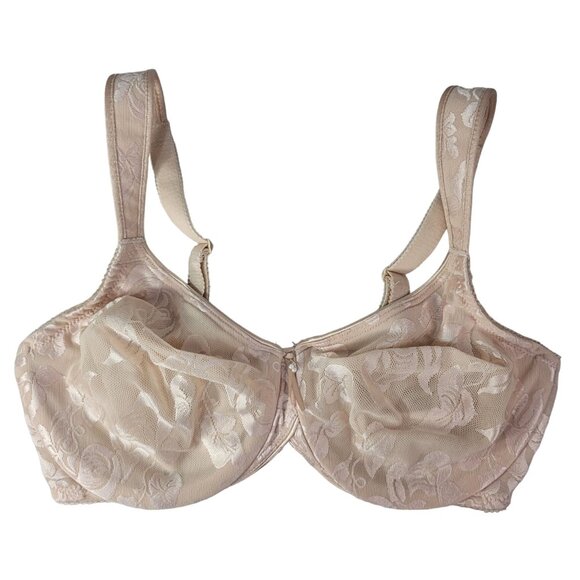 Wacoal Awareness Underwire Seamless Bra Tan Nude 34D Floral Adj Soft Cups #85567 - Picture 1 of 8